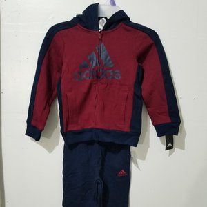 Adidas Burgundy (641) AG6138 AR06 MA CA1 Boys Tracksuit 2 Piece Set